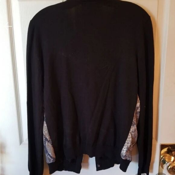 BEATIFUL MATCHING SNAKESKIN SEQUIN SWEATER SET - Picture 6 of 6